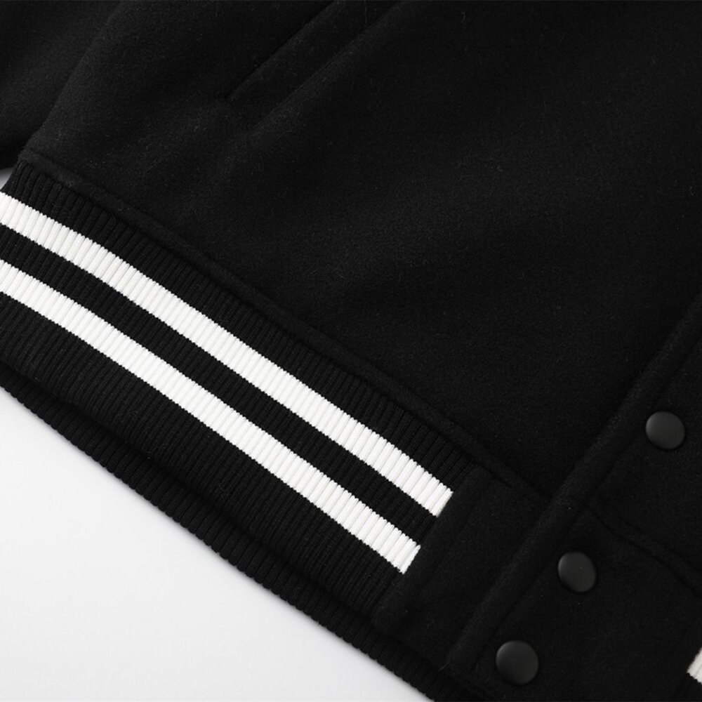 Undefeated Black Baseball Jacket - image 6